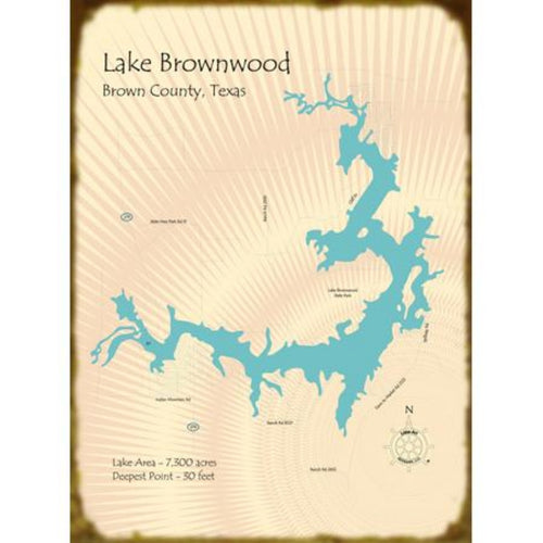 Lake Brownwood Texas Map