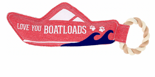 Love You Boatloads- Dog Toy on Rope