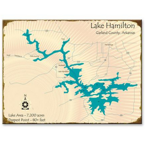 Lake Hamilton Arkansas Map