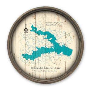 Richland Chambers Lake Texas Map