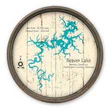 Load image into Gallery viewer, Beaver Lake Arkansas Map