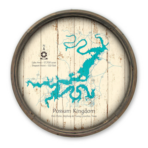 Possum Kingdom Lake Texas Map
